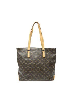 Louis Vuitton Cabas Mezzo Brown Monogram Canvas Tote Bag